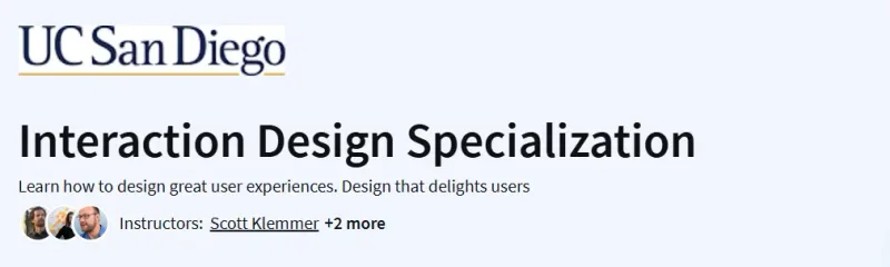 Interaction Design Specialization Course