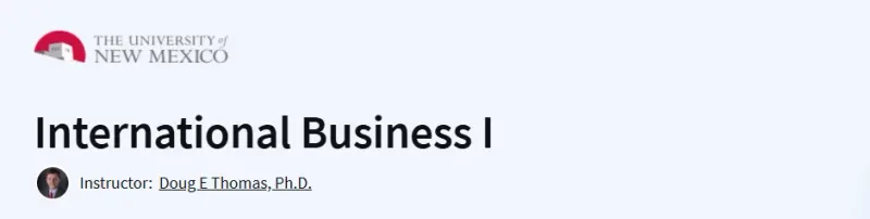 International Business I Course