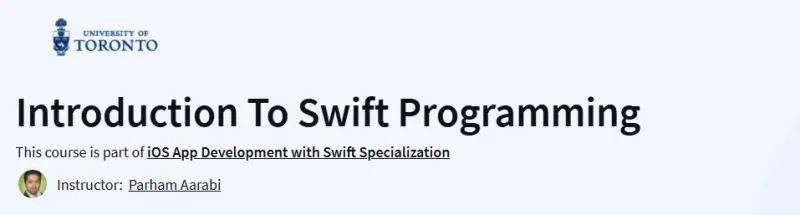 Introduction To Swift Programming Course