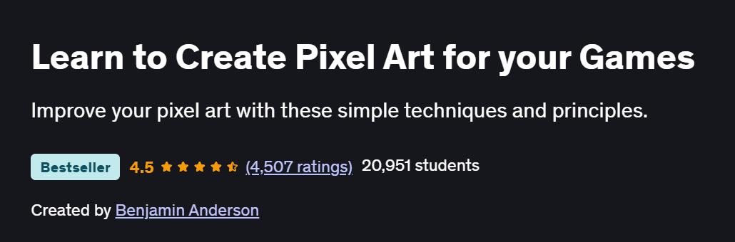 Learn to Create Pixel Art for your Games Course