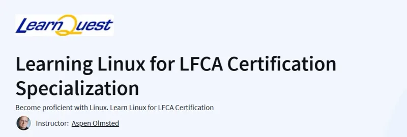Learning Linux for LFCA Certification Specialization Course