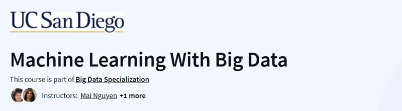 Machine Learning With Big Data Course