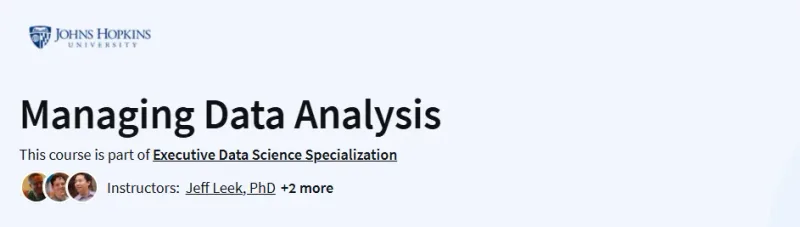 Managing Data Analysis Course