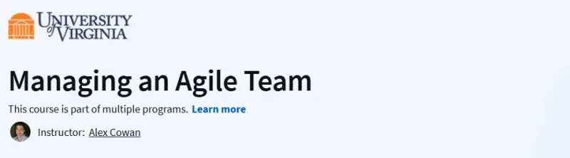 Managing an Agile Team Course