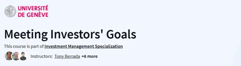 Meeting Investors’ Goals Course