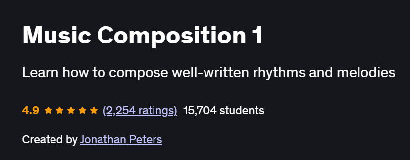 Music Composition 1 Course