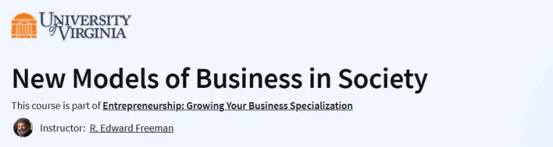 New Models of Business in Society Course