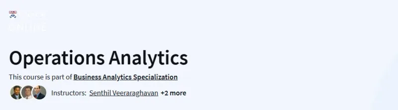 Operations Analytics Course
