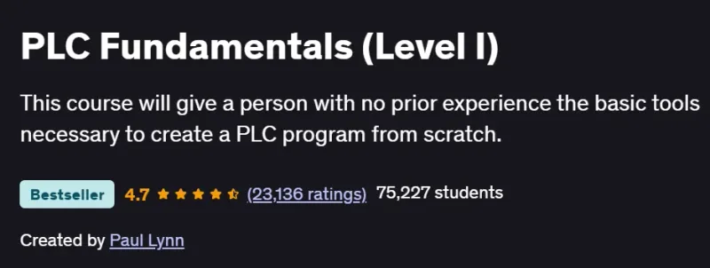 PLC Fundamentals (Level I) Course