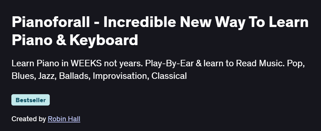 Pianoforall – Incredible New Way To Learn Piano & Keyboard Course