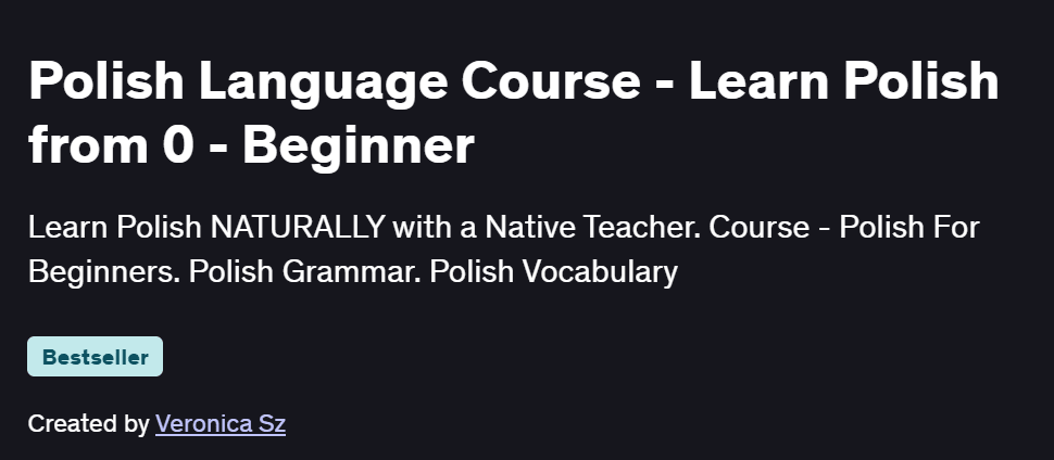 Polish Language Course – Learn Polish from 0 – Beginner Course