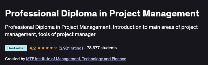 Professional Diploma in Project Management Course