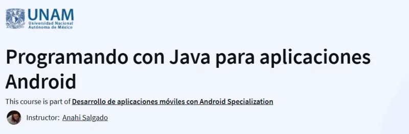 Programando con Java para aplicaciones Android Course