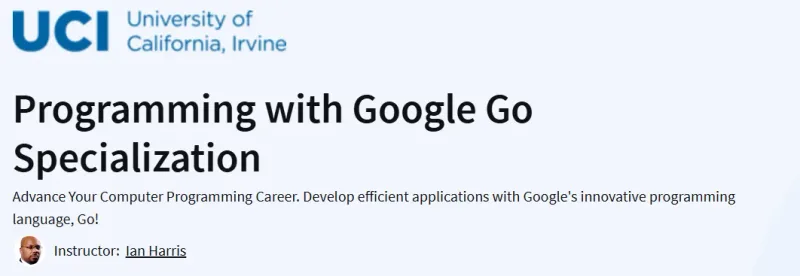 Programming with Google Go Specialization Course