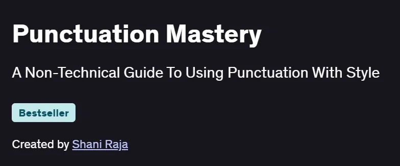 Punctuation Mastery Course