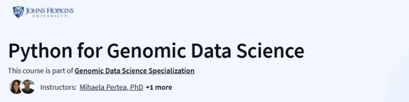 Python for Genomic Data Science Course