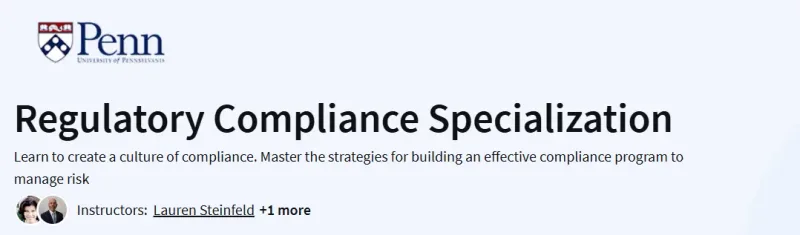 Regulatory Compliance Specialization Course