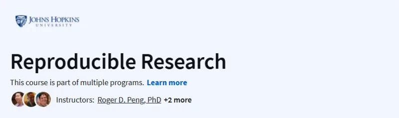 Reproducible Research Course
