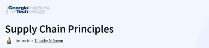 Supply Chain Principles Course