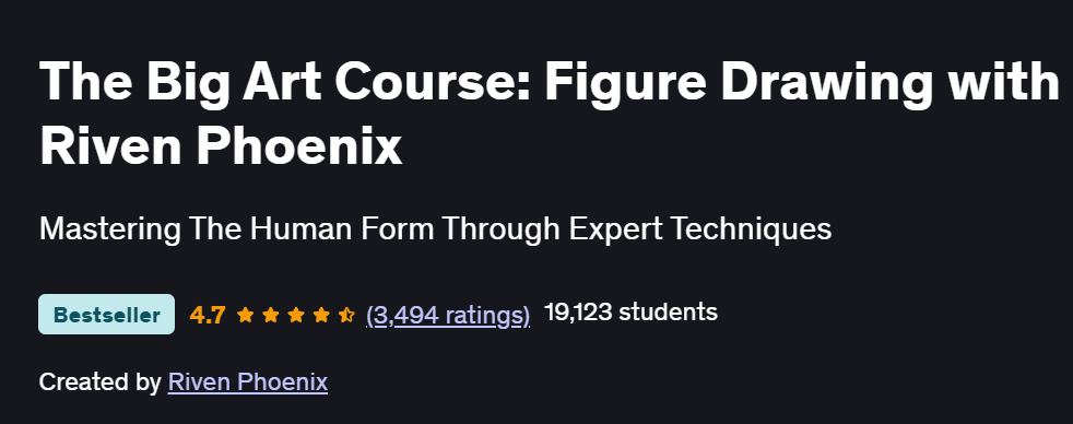 The Big Art Course: Figure Drawing with Riven Phoenix Course