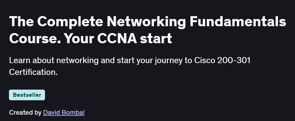 The Complete Networking Fundamentals Course. Your CCNA start Course
