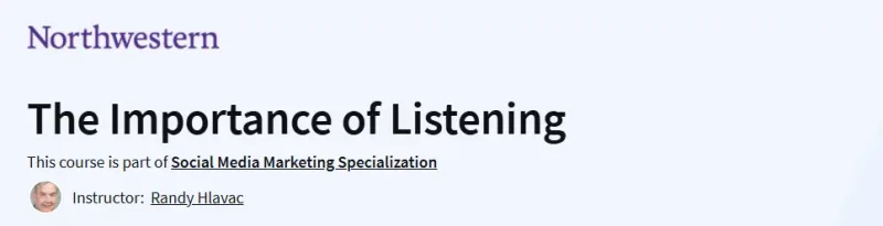The Importance of Listening Course