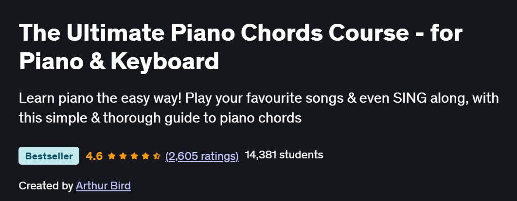 The Ultimate Piano Chords Course – for Piano & Keyboard