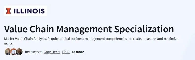 Value Chain Management Specialization Course