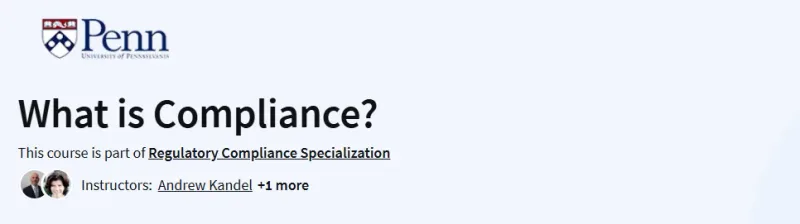 What is Compliance? Course