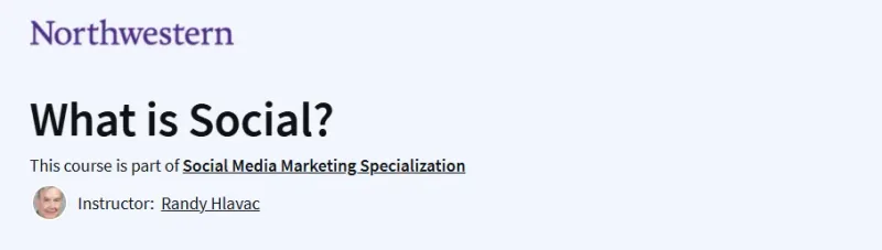 What is Social? Course