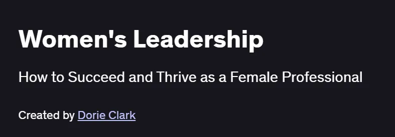 Women’s Leadership Course