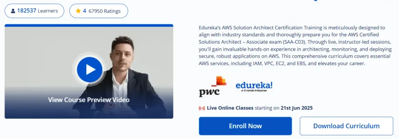 AWS Certified Solutions Architect – Associate Training Course