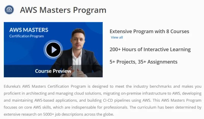 AWS Master Program Course