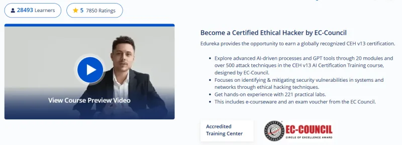 CEH v13 Certification Training – Powered by AI Course