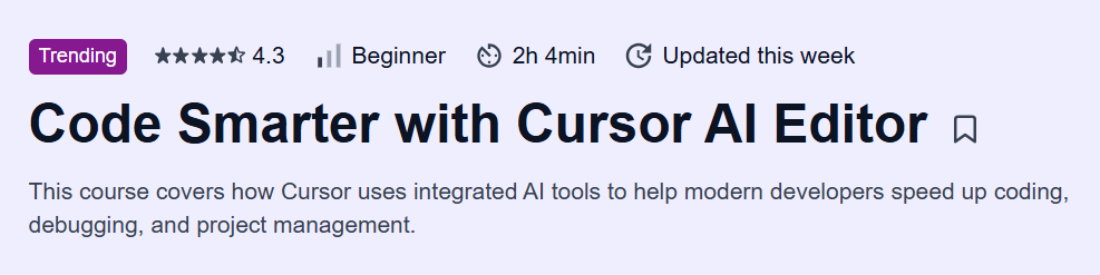 Code Smarter with Cursor AI Editor Course