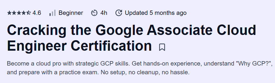 Cracking the Google Associate Cloud Engineer Certification Course