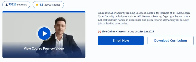 Cybersecurity Certification Course