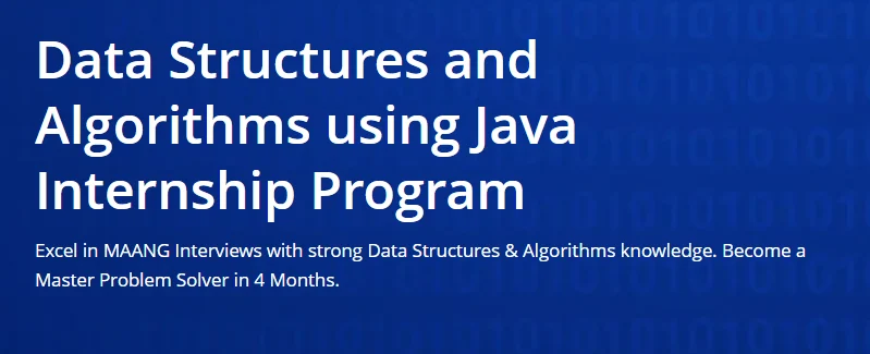 Data Structures and Algorithms using Java Internship Program Course