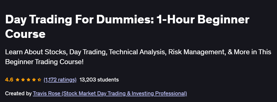 Day Trading For Dummies: 1-Hour Beginner Course