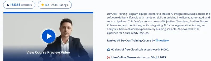 DevOps Certification Training Course with Gen AI Course