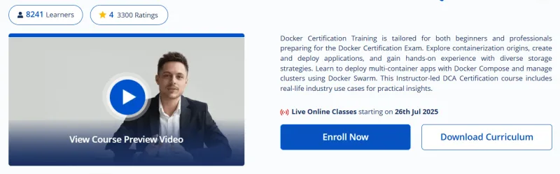 Docker Certification Training Course