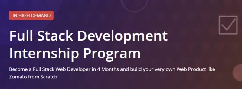 Full Stack Development Internship Program Course