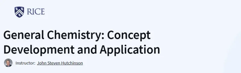 General Chemistry: Concept Development and Application Course