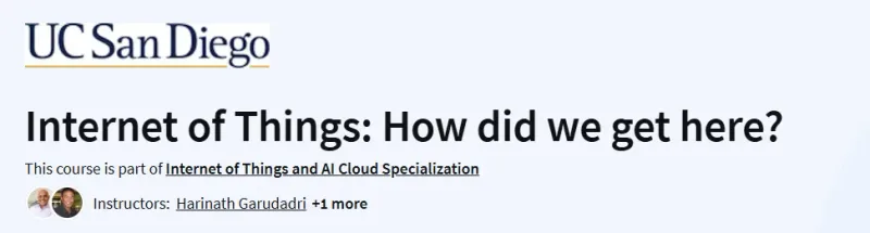 Internet of Things: How did we get here? Course