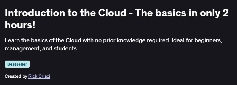 Introduction to the Cloud – The basics in only 2 hours! Course