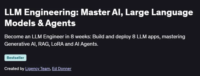 LLM Engineering: Master AI, Large Language Models & Agents Course