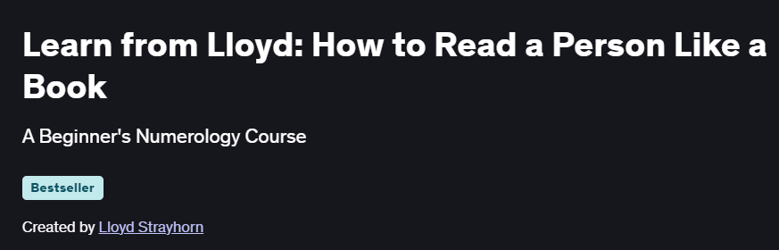 Learn from Lloyd: How to Read a Person Like a Book Course