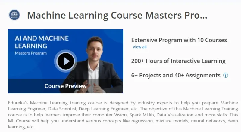 Machine Learning Course
