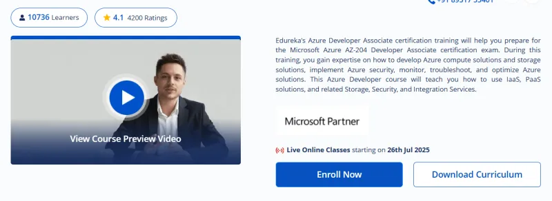 Microsoft Azure Developer Associate Certification Course