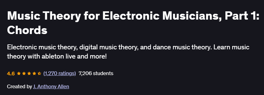 Music Theory for Electronic Musicians, Part 1: Chords Course